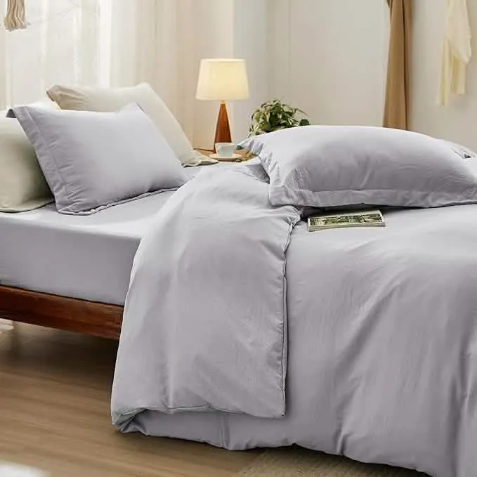 Prewashed Polyester Microfiber Duvet Cover Set