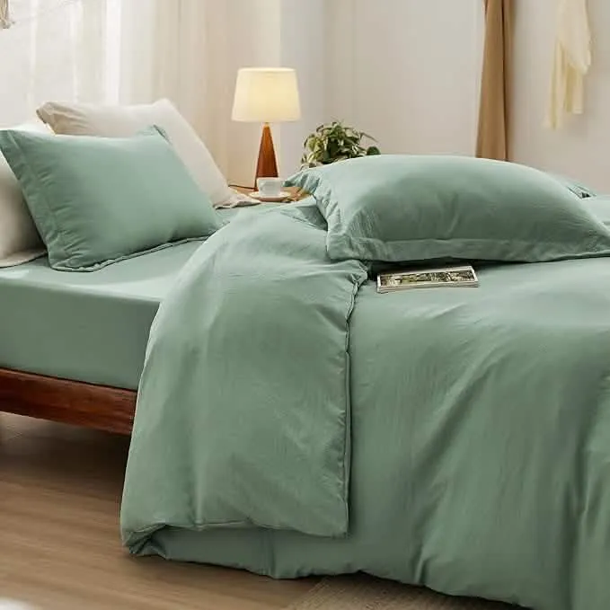 Prewashed Polyester Microfiber Duvet Cover Set