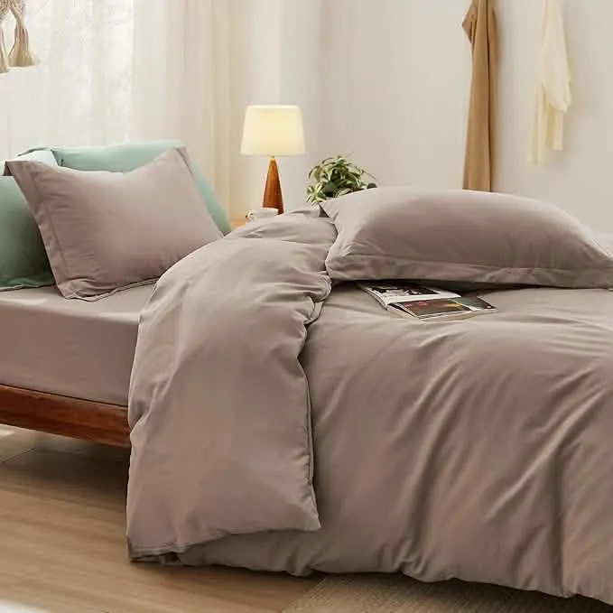 Prewashed Polyester Microfiber Duvet Cover Set