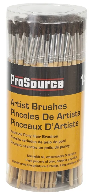 ProSource A90001 Artist Brush Set, Plastic Handle :SET: QUANTITY: 1