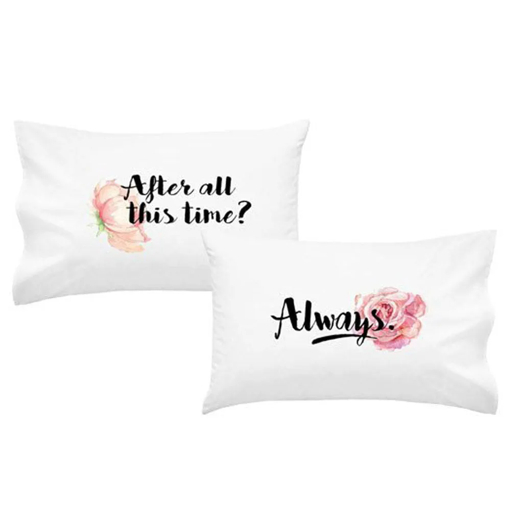 "After All This Time? Always" Couples Pillowcase Set