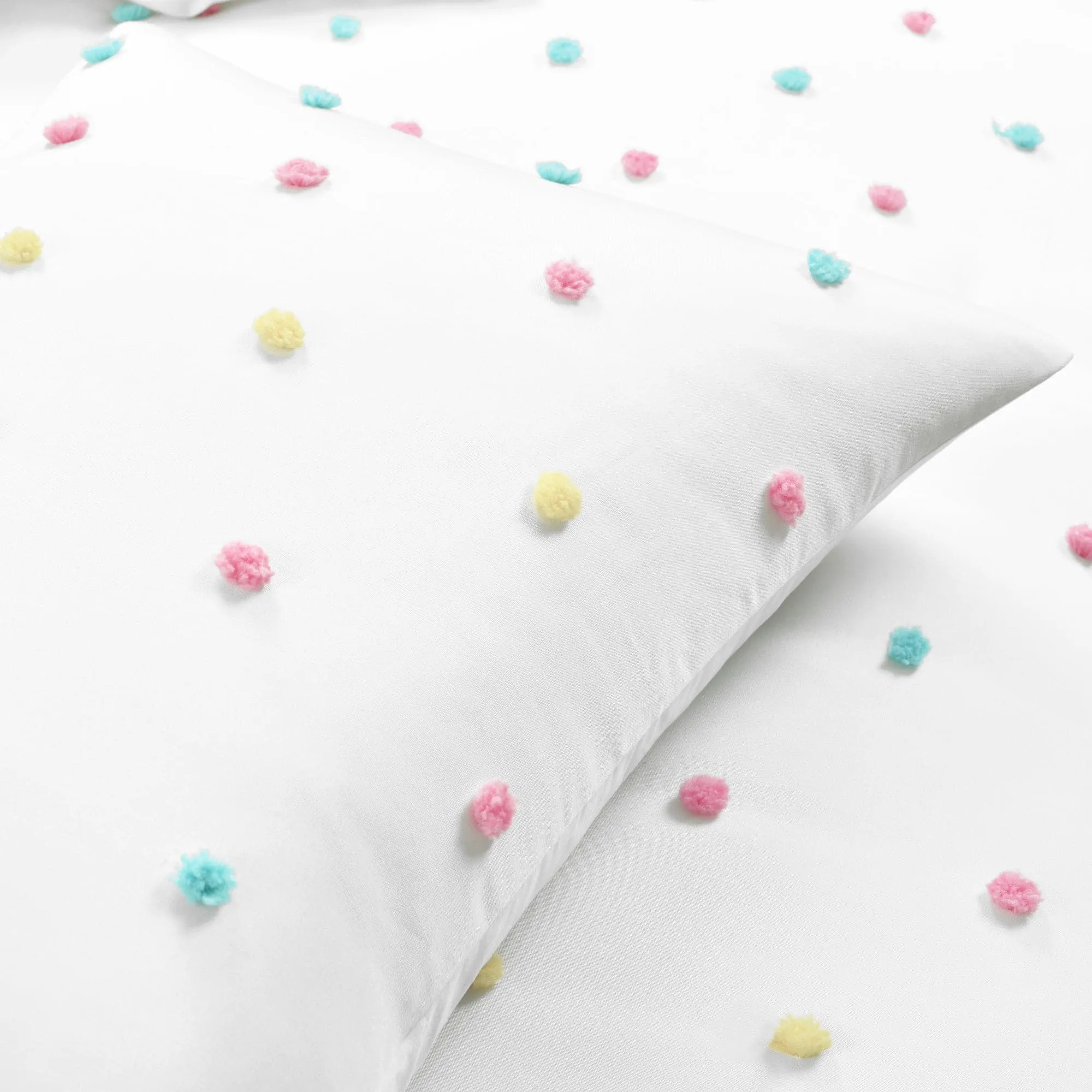 Rainbow Tufted Dot Comforter Set