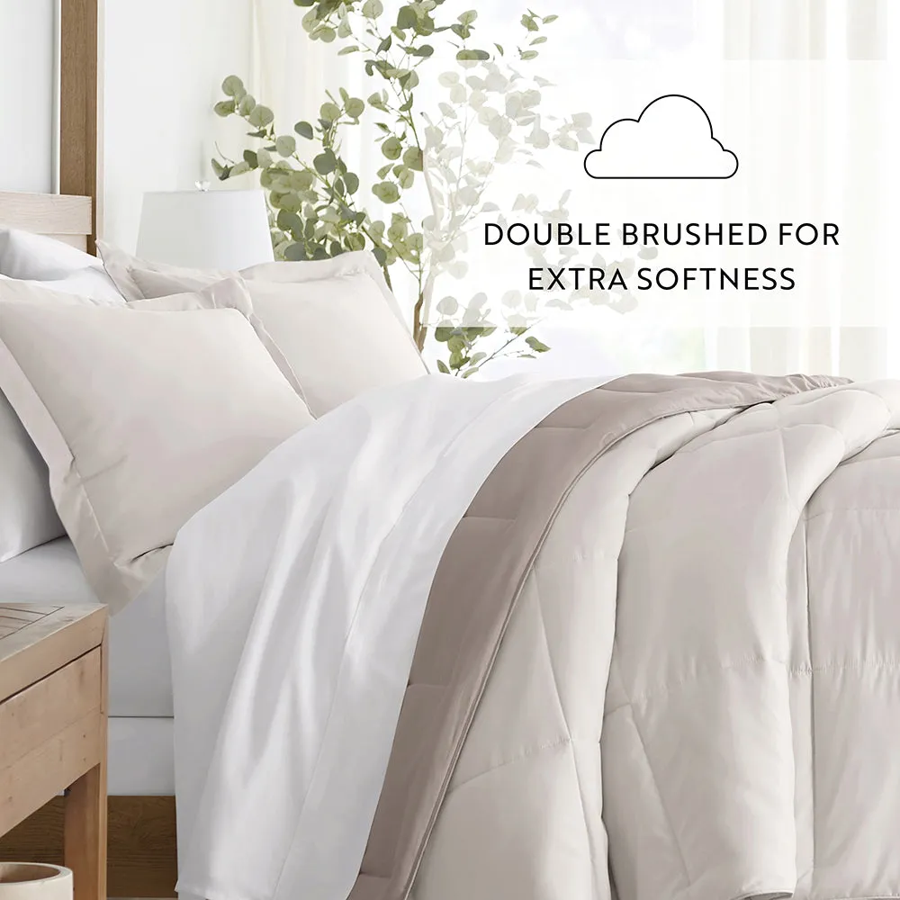 Reversible Down-Alternative Comforter Set - Sale