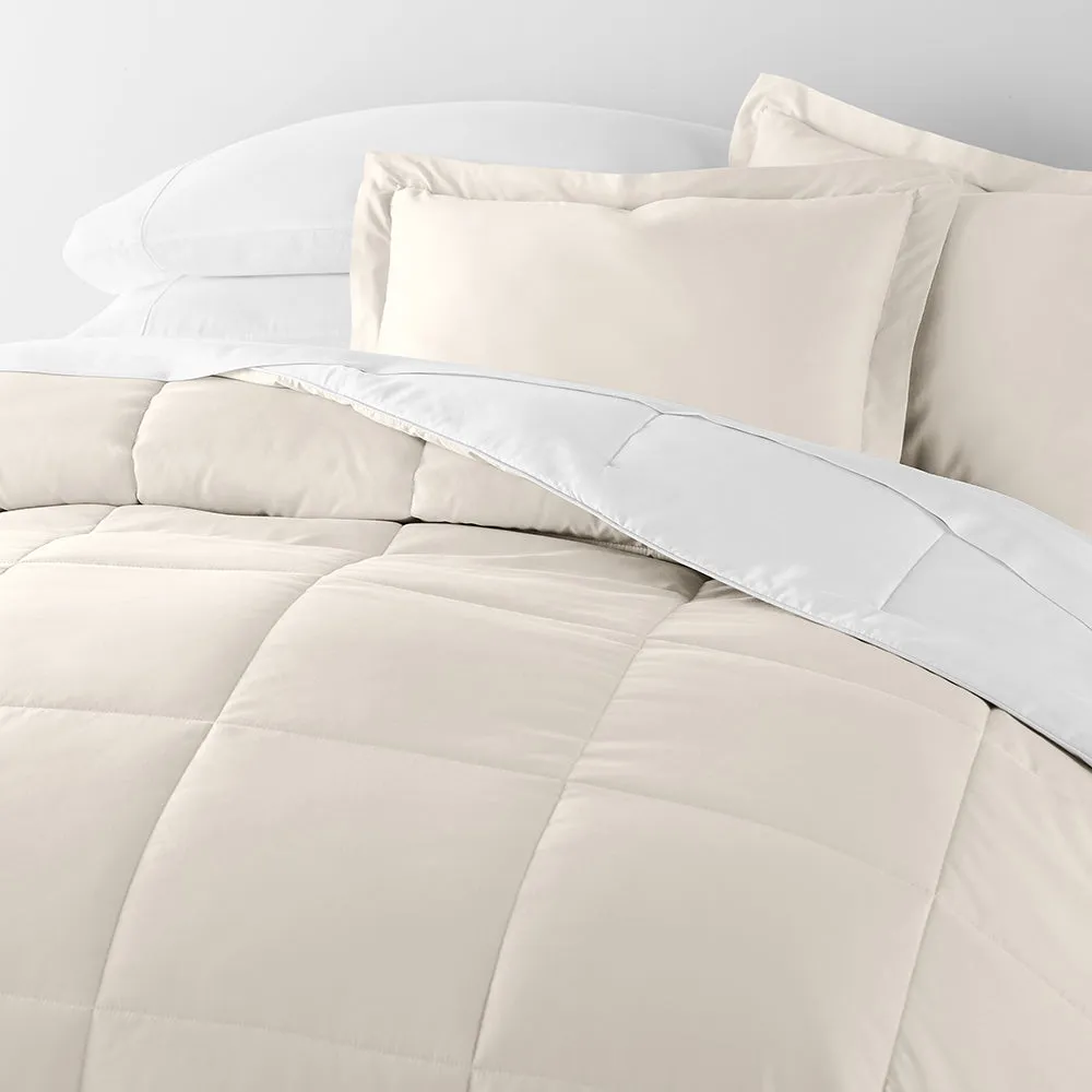 Reversible Down-Alternative Comforter Set - Sale