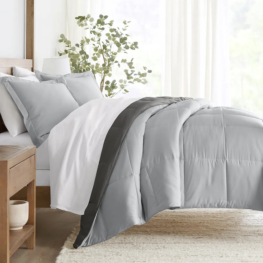 Reversible Down-Alternative Comforter Set - Sale