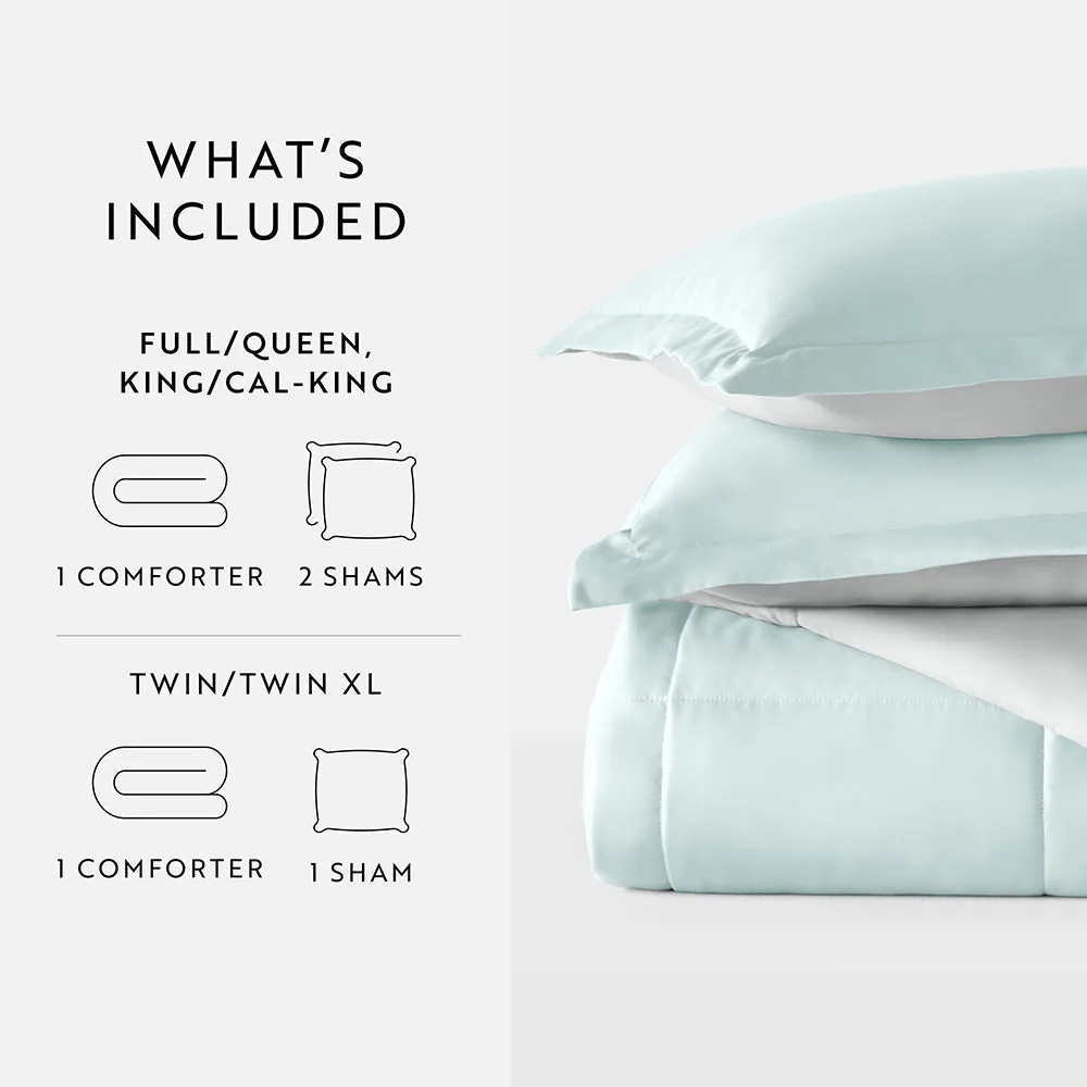 Reversible Down-Alternative Comforter Set - Sale