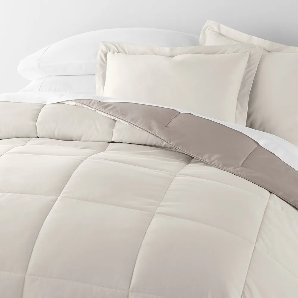 Reversible Down-Alternative Comforter Set - Sale