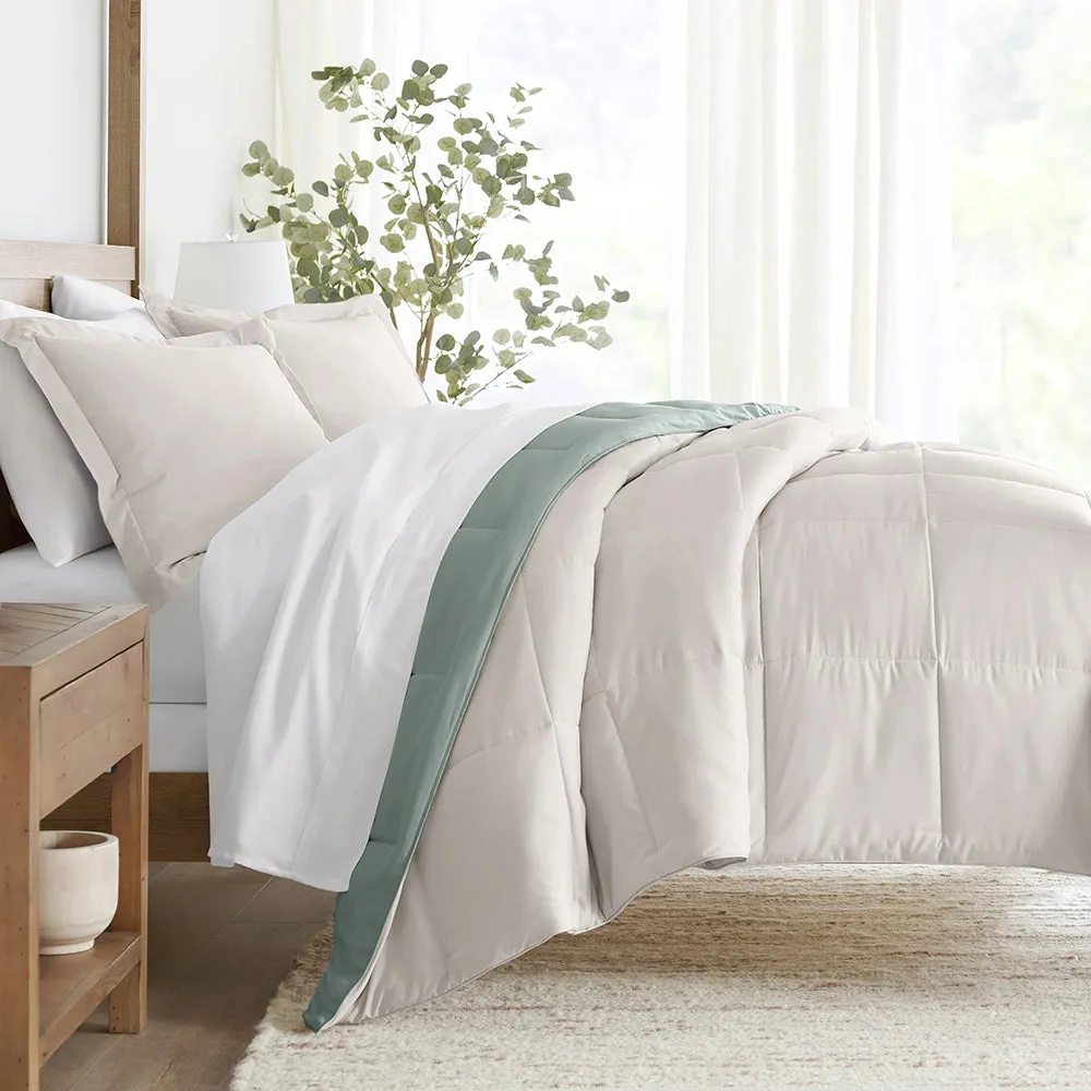 Reversible Down-Alternative Comforter Set - Sale