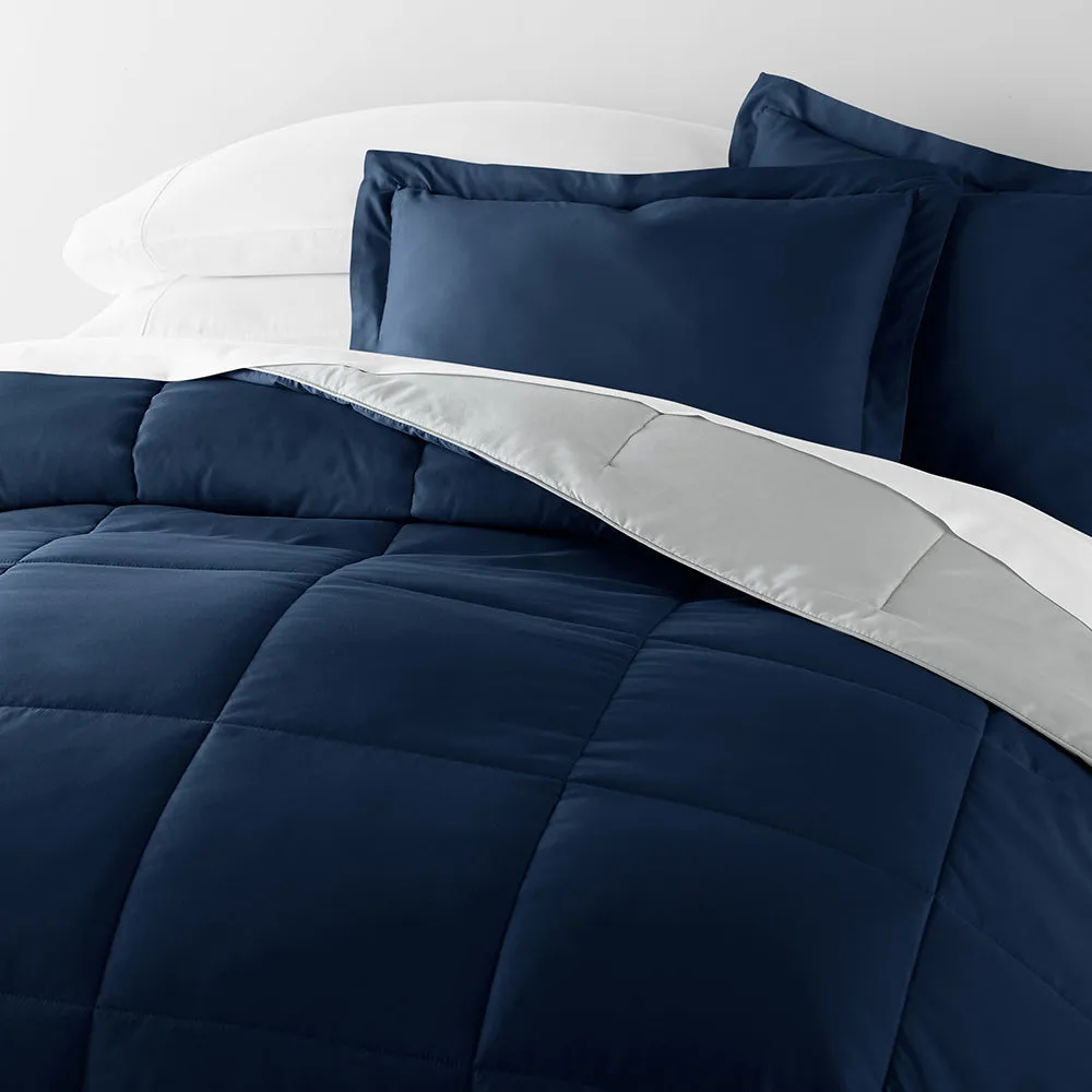 Reversible Down-Alternative Comforter Set - Sale