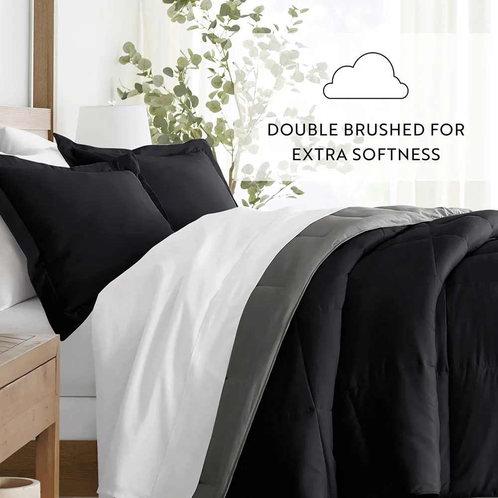 Reversible Down-Alternative Comforter Set - Sale