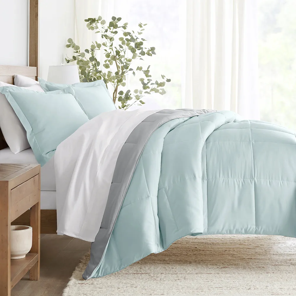 Reversible Down-Alternative Comforter Set - Sale