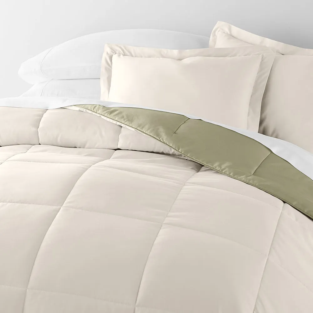 Reversible Down-Alternative Comforter Set - Sale