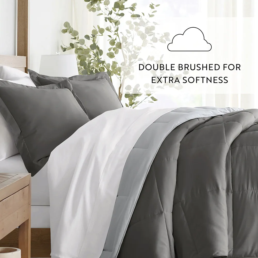 Reversible Down-Alternative Comforter Set - Sale