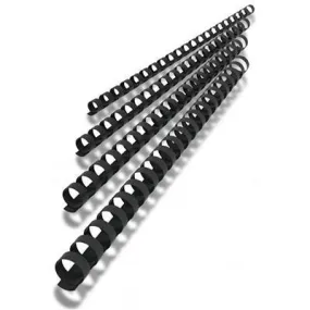 Rexel Plastic Binding Comb Round 21 Loop 9.5Mm A4 Black Box 100