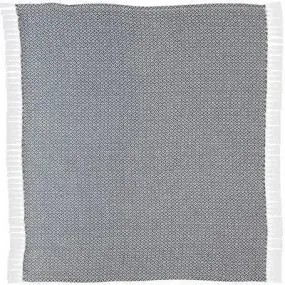 Rhombus 80180BUW Blue/White Throw Blanket