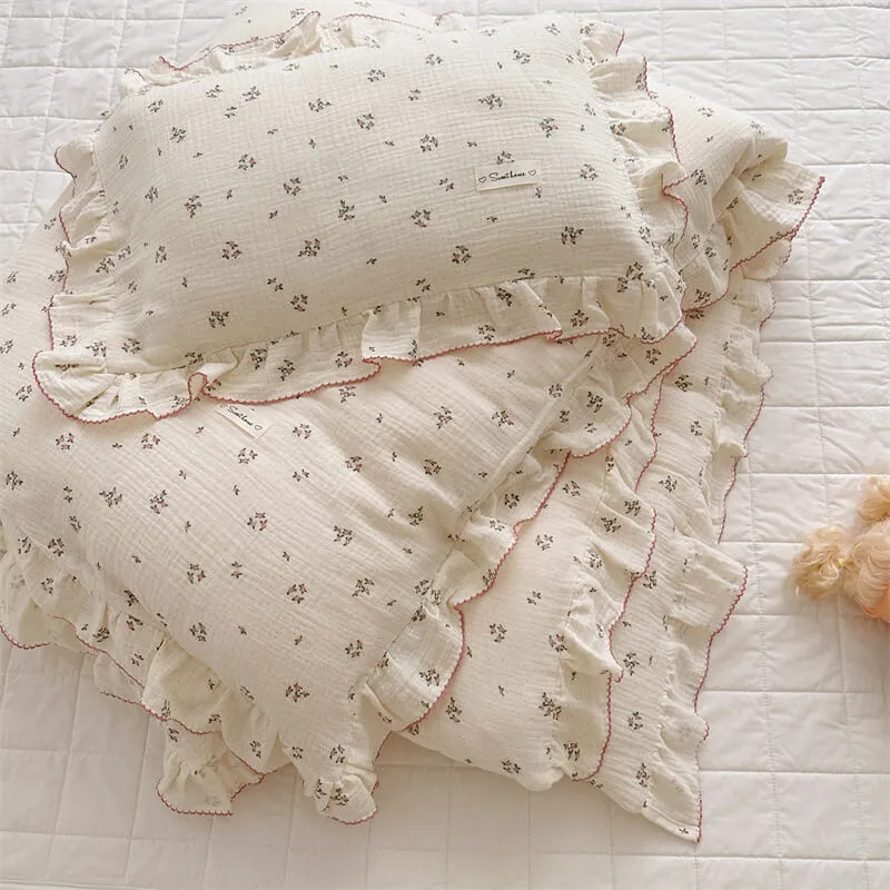 Ruffled Duvet Cover and Sham Set