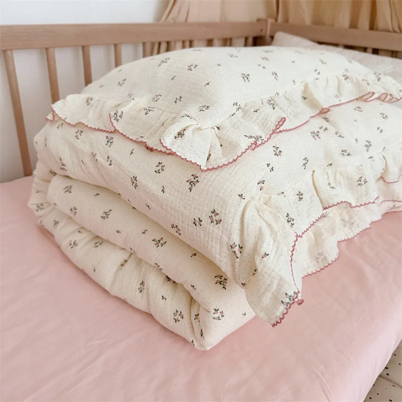 Ruffled Duvet Cover and Sham Set