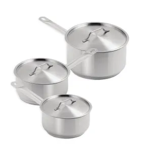 S128 Special Offer - Vogue Saucepan Set (Pack of 3)