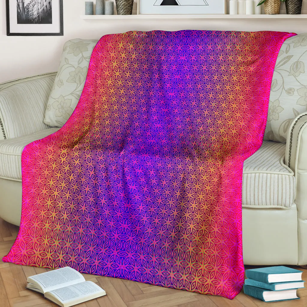 Sacral Bloom II Micro Fleece Blanket