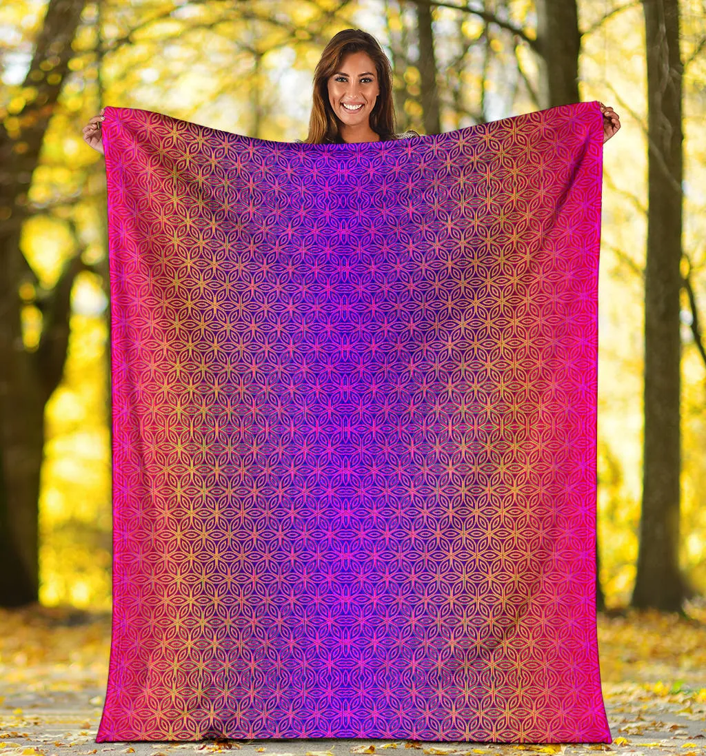 Sacral Bloom II Micro Fleece Blanket