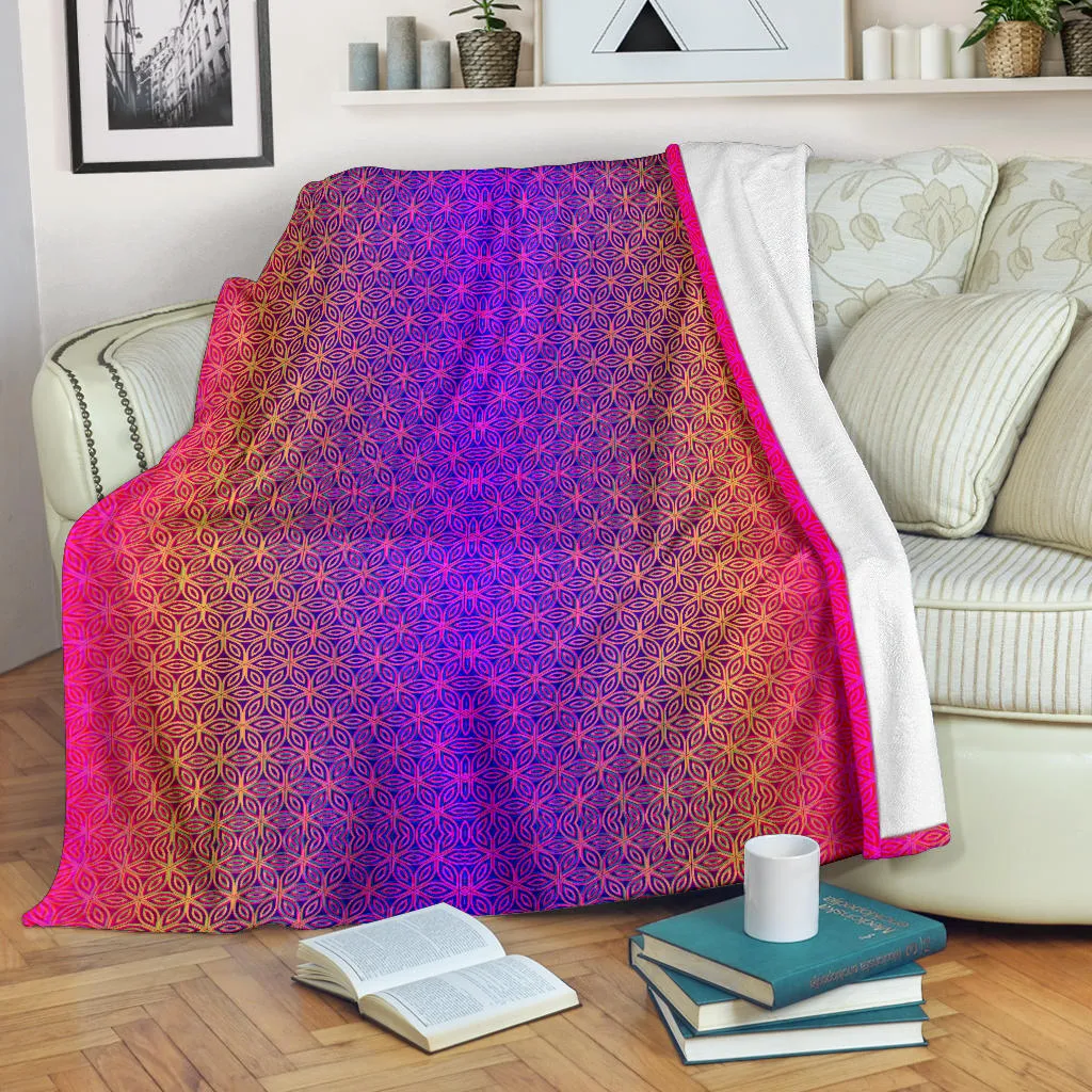 Sacral Bloom II Micro Fleece Blanket