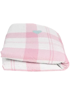 Sb Pink Check Duvet Cover Set