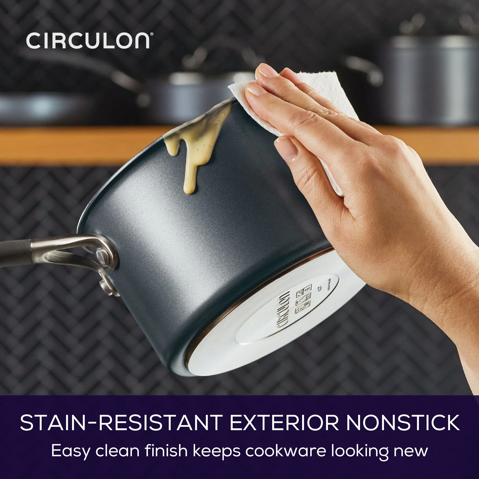 ScratchDefense Extreme Non-Stick Straining Saucepan & Lid Set - Small, Medium & Large