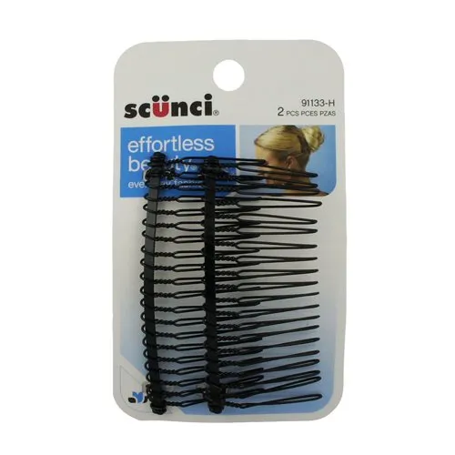 SCUNCI - Effortless Beauty Side Hair Combs - 2 Combs