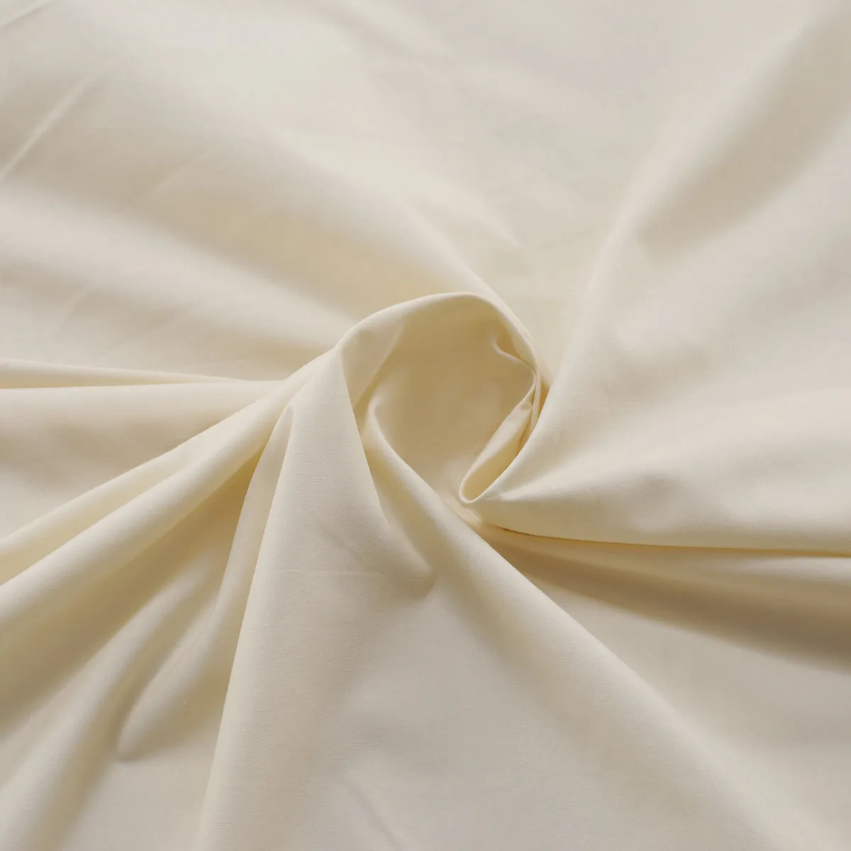 Serena Peach Finish Plain 100% Cotton Cream Velvet Feel Bed Sheet