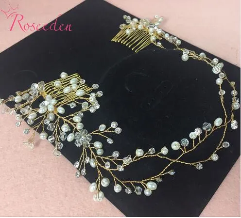 Silver Gold Charm Hair Comb For Wedding Hair Accessories