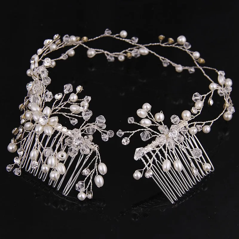 Silver Gold Charm Hair Comb For Wedding Hair Accessories