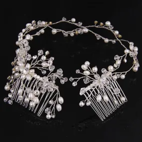 Silver Gold Charm Hair Comb For Wedding Hair Accessories