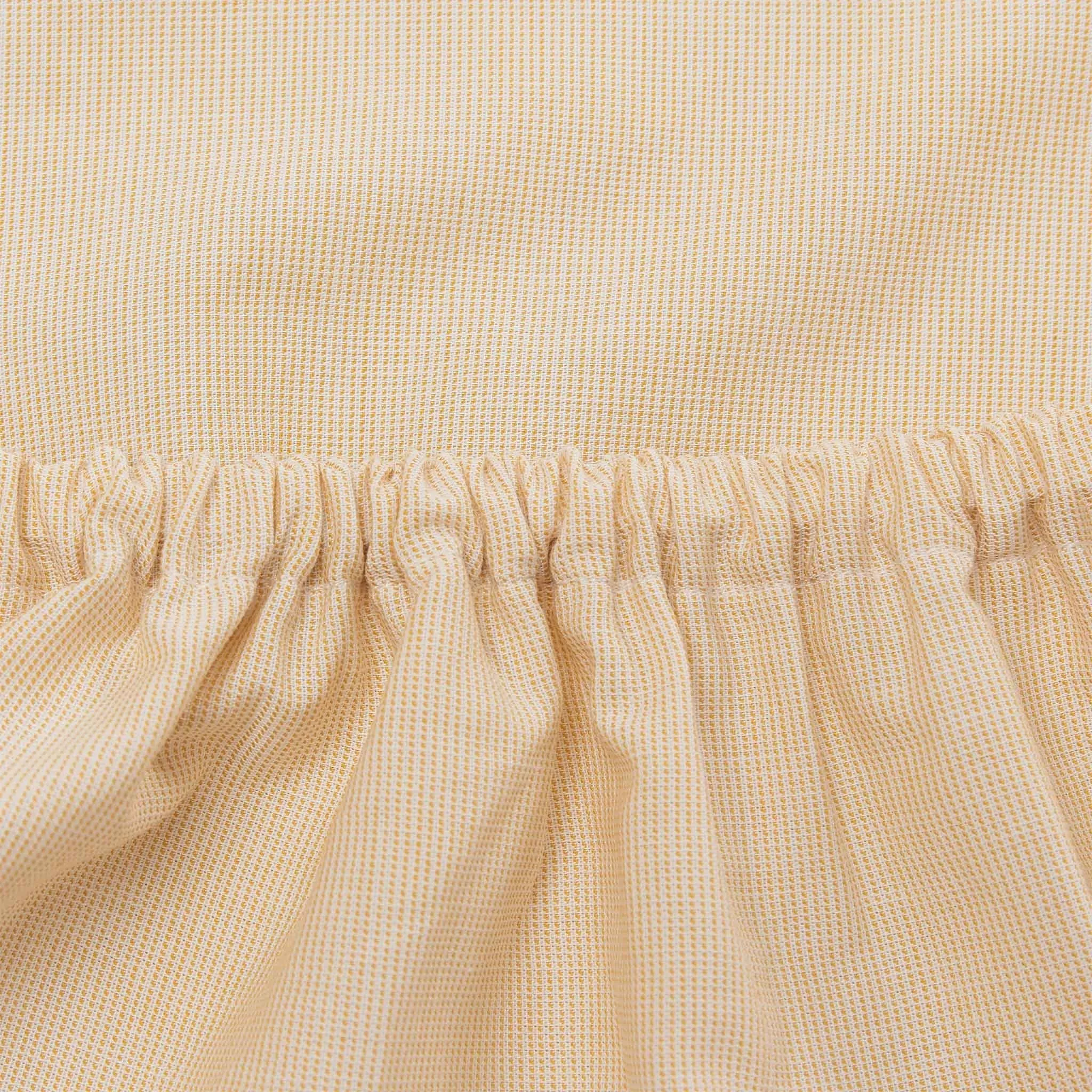 Sousa Fitted Sheet [Mustard/White]