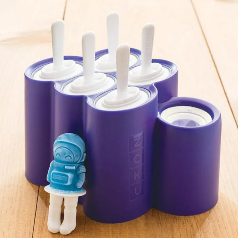 Space Blue Ice Pop Maker with 6 Popsicle Molds | 3 x 2 x 3 inches