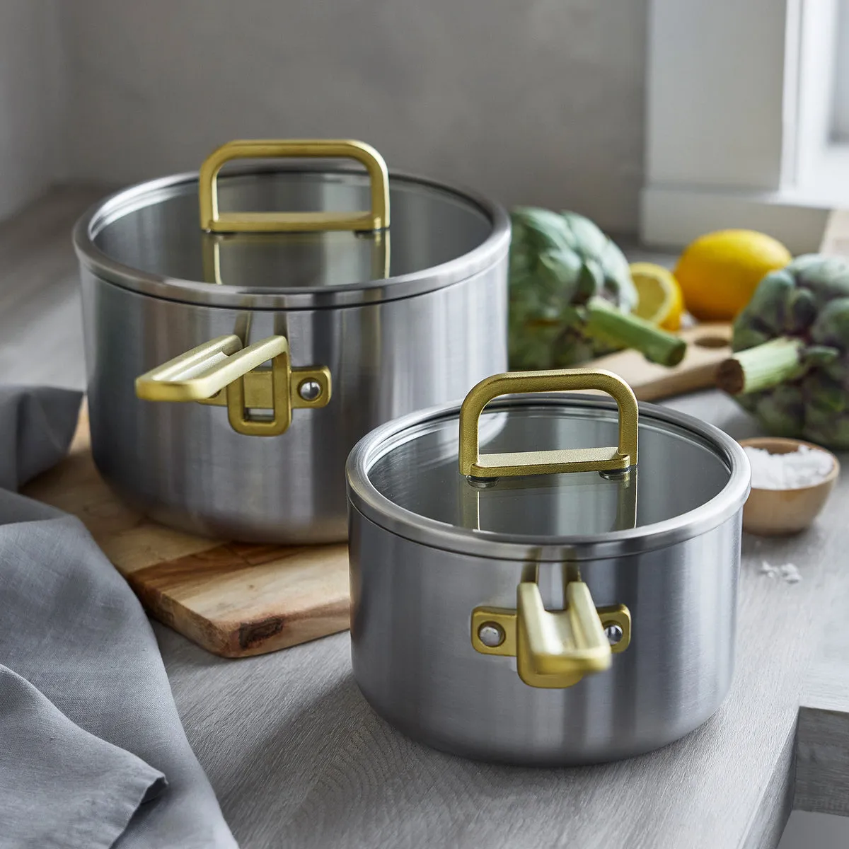 Stanley Tucci™ Stainless Steel 4-Quart Saucepan with Lid