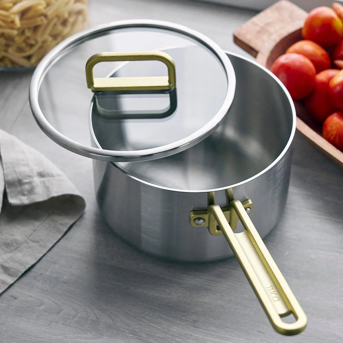 Stanley Tucci™ Stainless Steel 4-Quart Saucepan with Lid