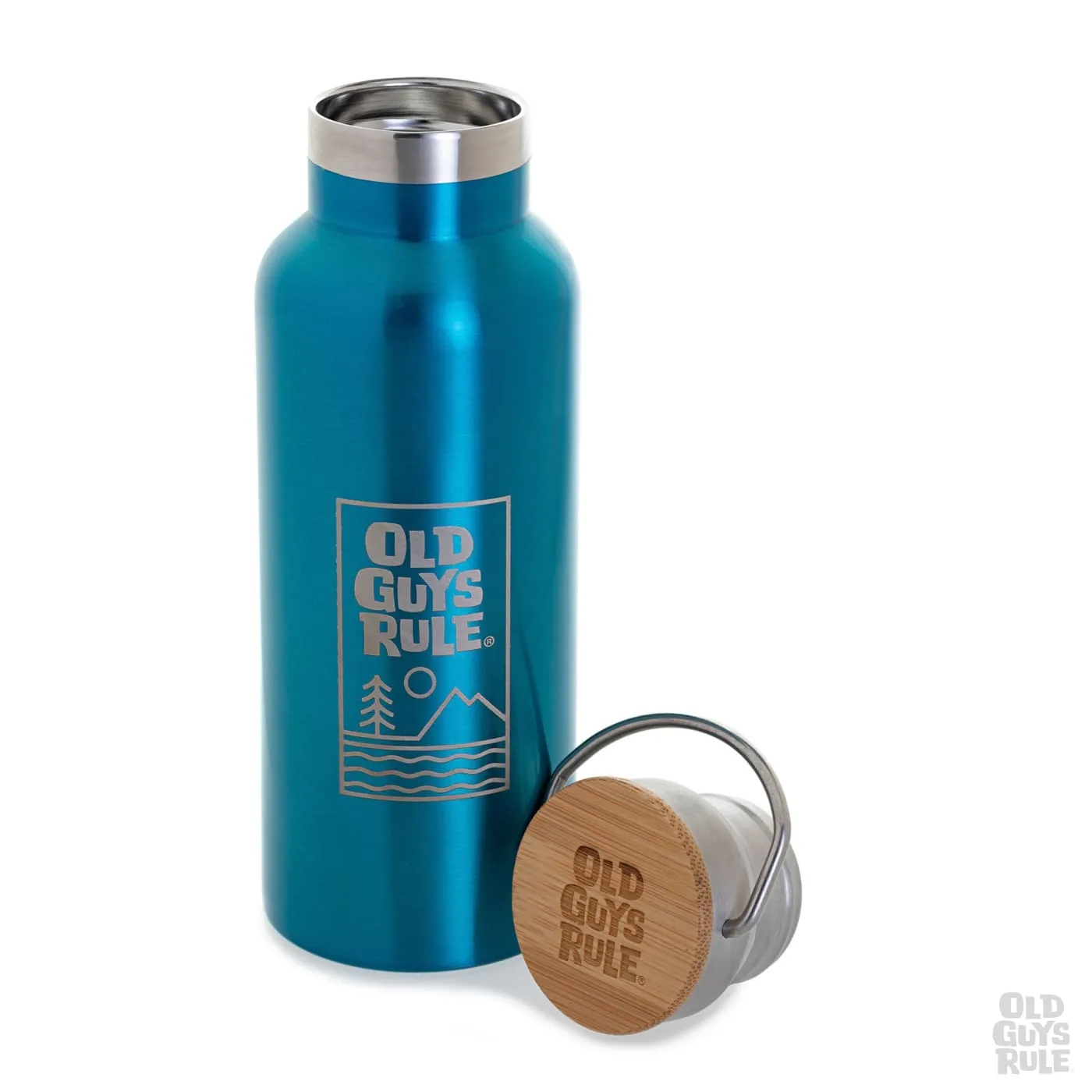 'Summit & Sea' Vacuum Flask - Turquoise