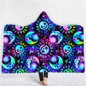 Sun and Moons Hooded Blanket