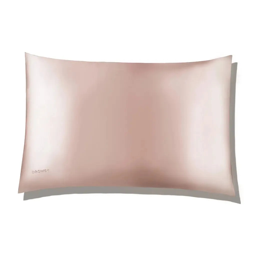 Sunset Pink Silk Pillowcase