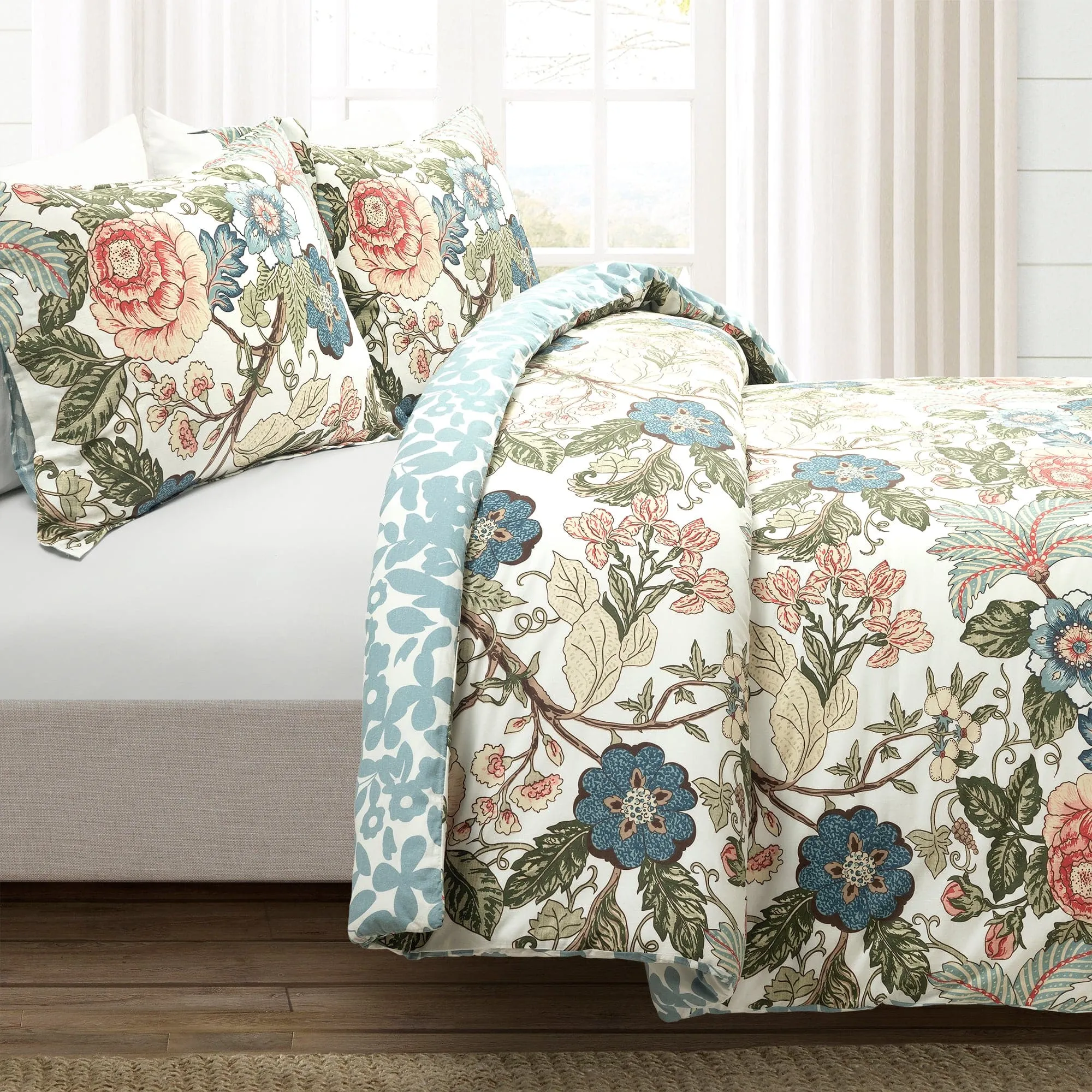 Sydney Reversible Cotton Duvet Cover Set