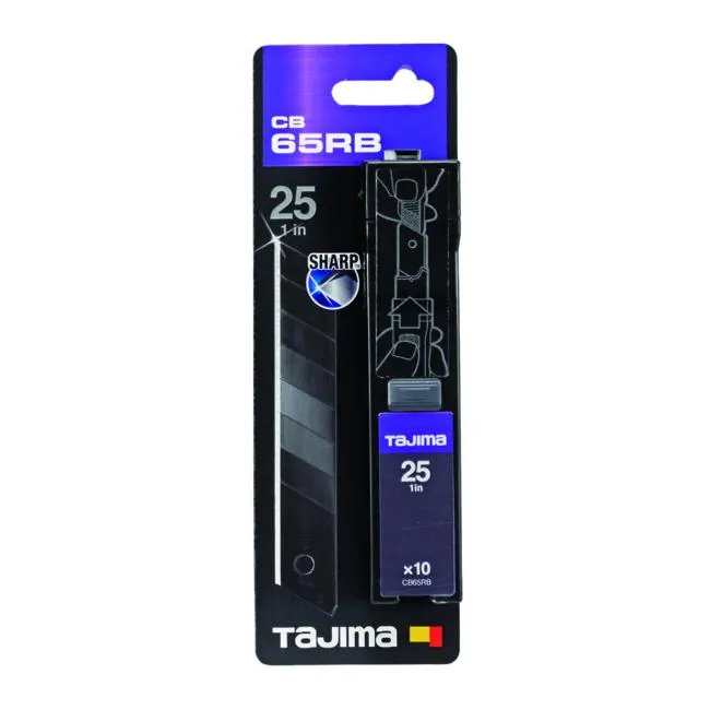 Tajima Blades CB65RB 10/Pkt RAZAR BLACK