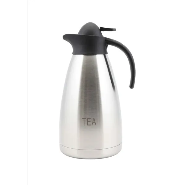 Tea Inscribed Stainless Steel Contemporary Vac. Jug 2.0