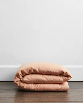 Terracotta 100% French Flax Linen Duvet Cover