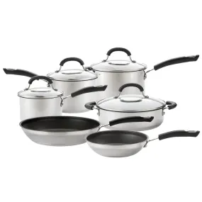 Total Stainless Steel Non-Stick Saucepan & Lid, Skillet & Casserole Set - 6 Pieces