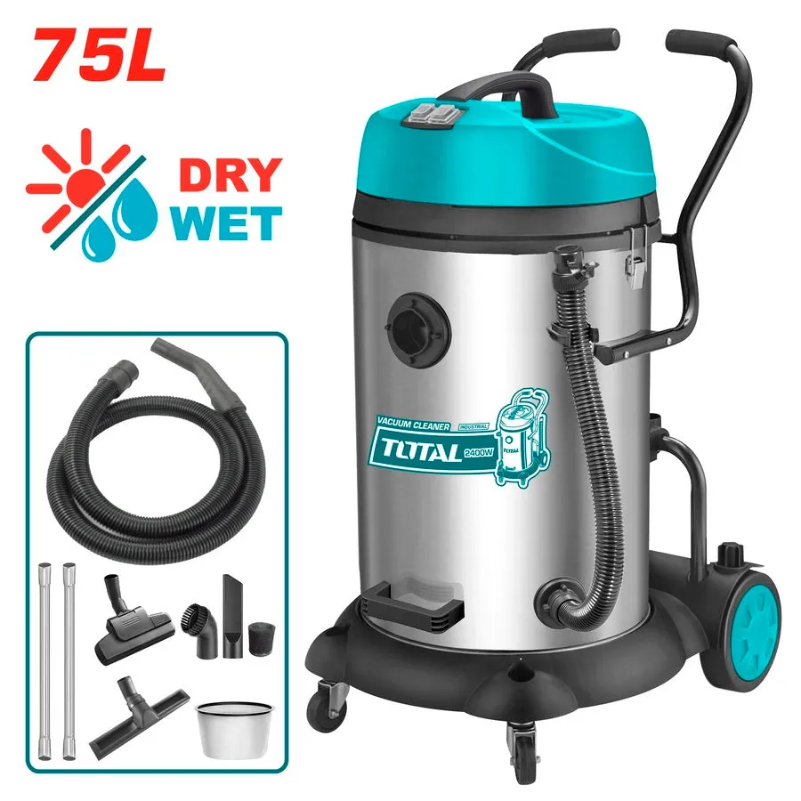 Total Vacuum cleaner 2X1200W 75L TVC24751