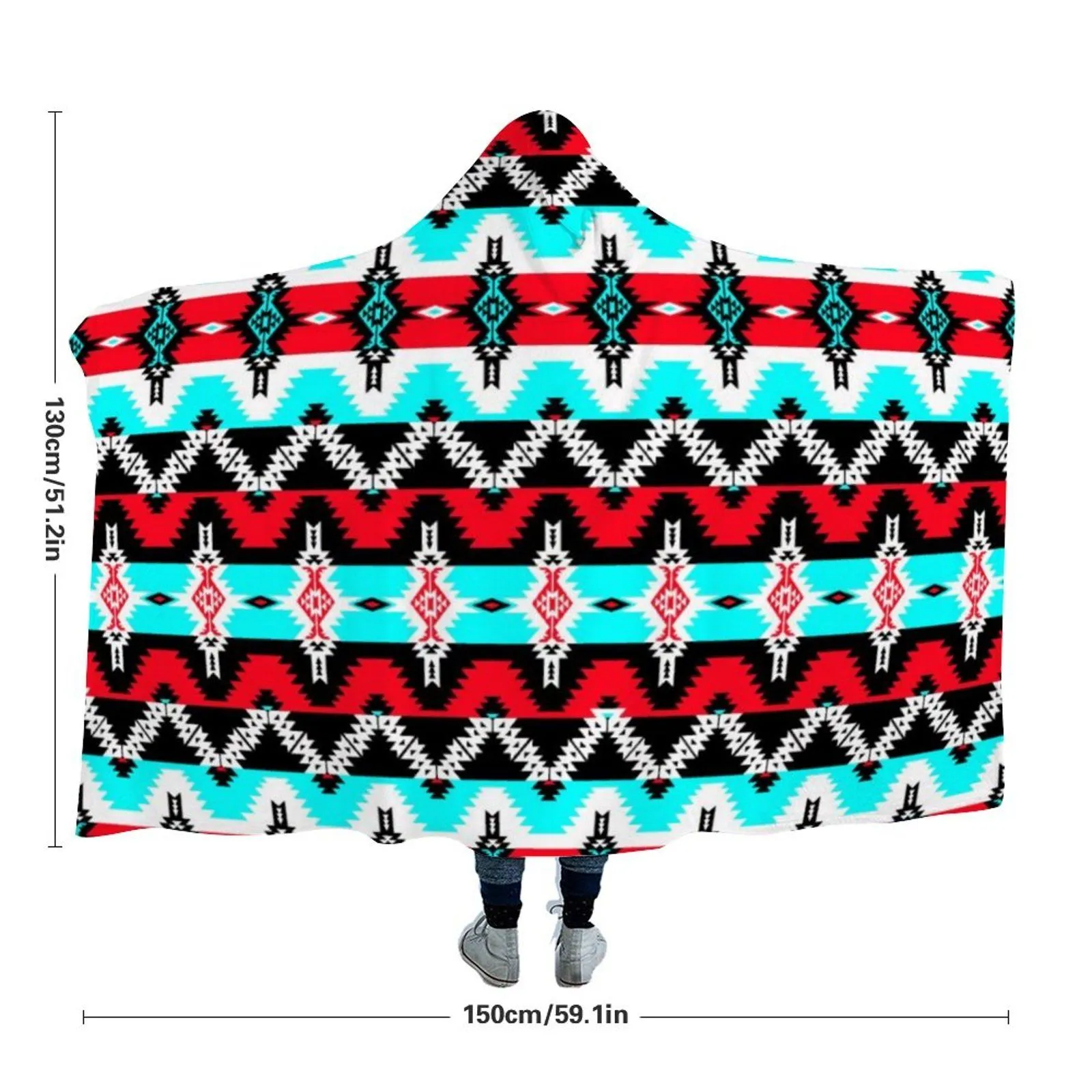 Two Spirit Dance Hooded Blanket