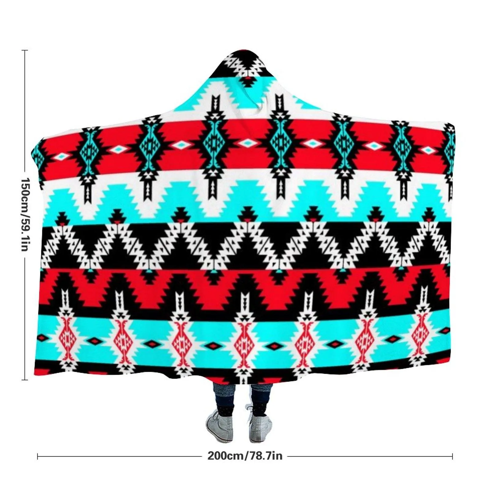 Two Spirit Dance Hooded Blanket