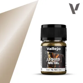 Vallejo 70791 Liquid Metal - Gold Paint 35ml