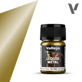 Vallejo 70795 Liquid Metal - Green Gold Paint 35ml