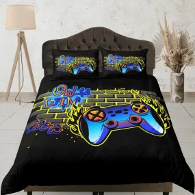 Video Game Duvet Cover Set Colorful Bedspread for Boys, Dorm Bedding Pillowcase